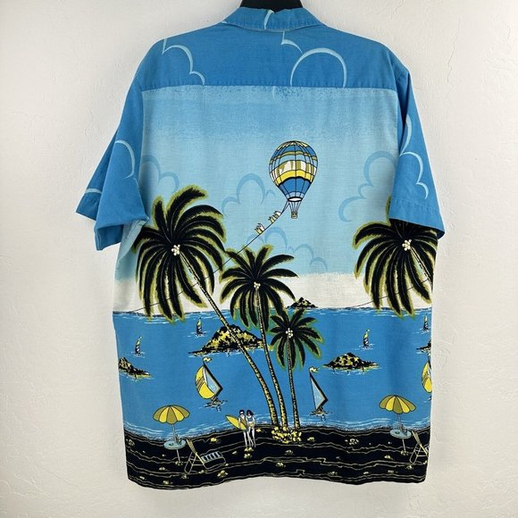 Vtg American Paradise St Thomas Shirt Mens Sz XXL Hot Air Balloon Single Stitch - Picture 7 of 7